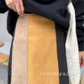 Облегающая юбка миди А-силуэта с завышенной талией 2020 года